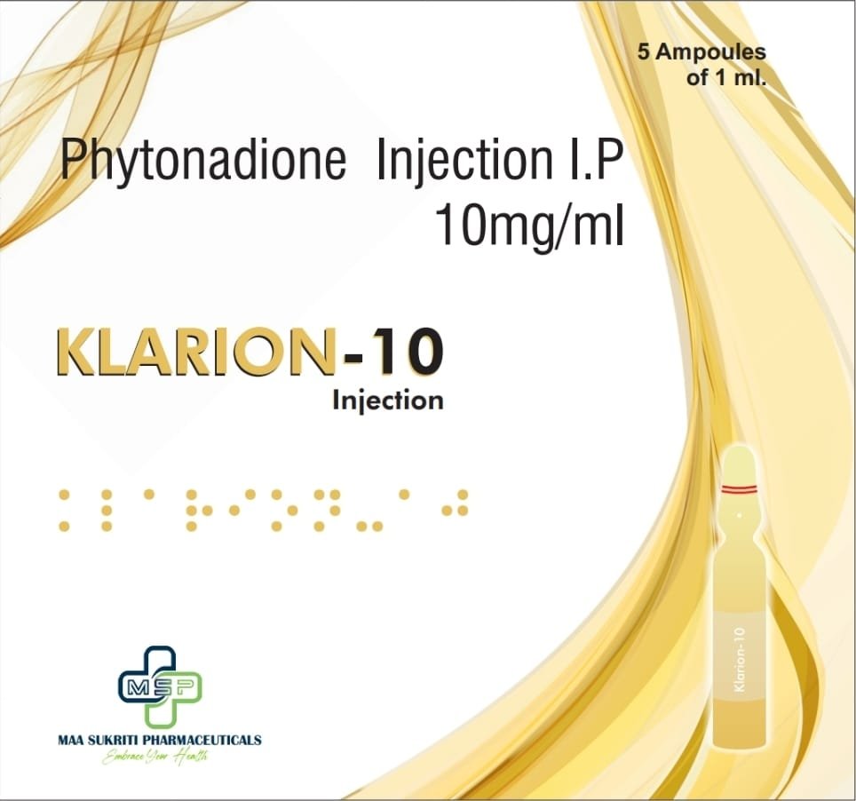 KLARION-10 (Phytonadione Injection I.P. 10mg/ml)