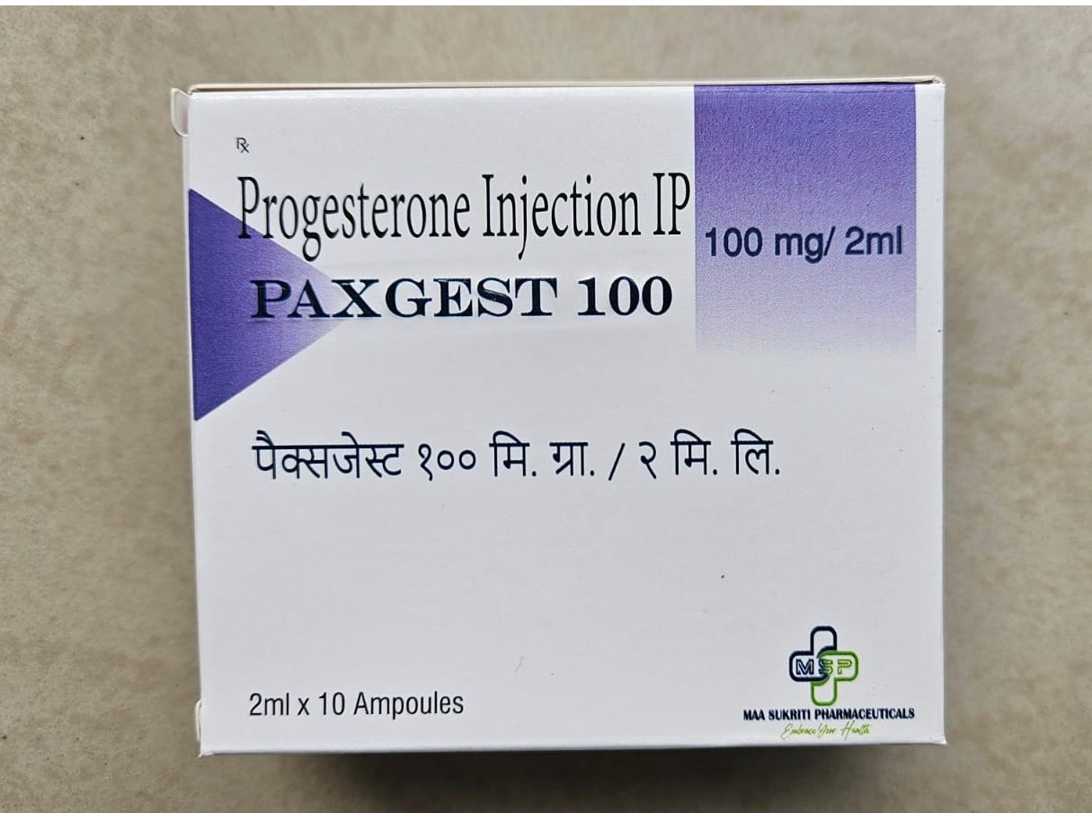 PAXGEST 100 (Progesterone Injection I.P. 100mg/2ml)