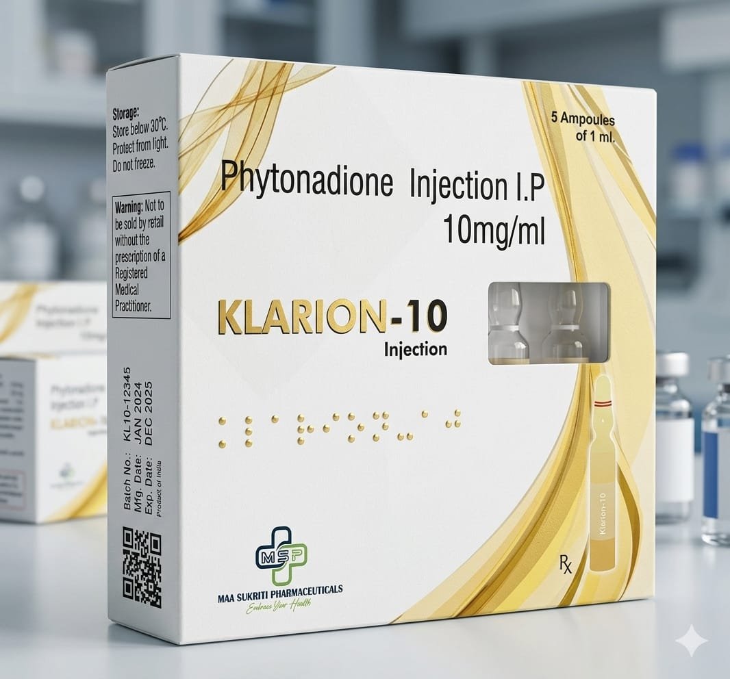 KLARION-10 (Phytonadione Injection I.P. 10mg/ml)